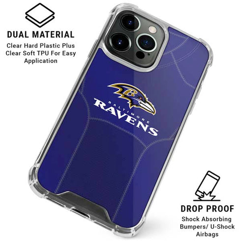 NFL Baltimore Ravens Team Jersey iPhone 16 Pro Clear Case
